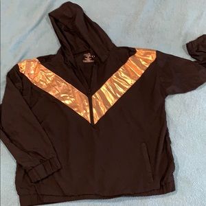 Black and Gold Windbreaker